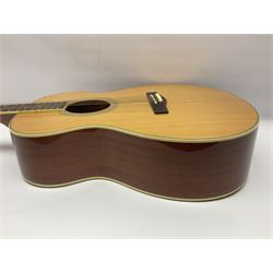 Woodstock model no.WHW41J203 acoustic guitar with mahogany back and sides and spruce top, serial no.2835 L102.5cm; in soft carrying case