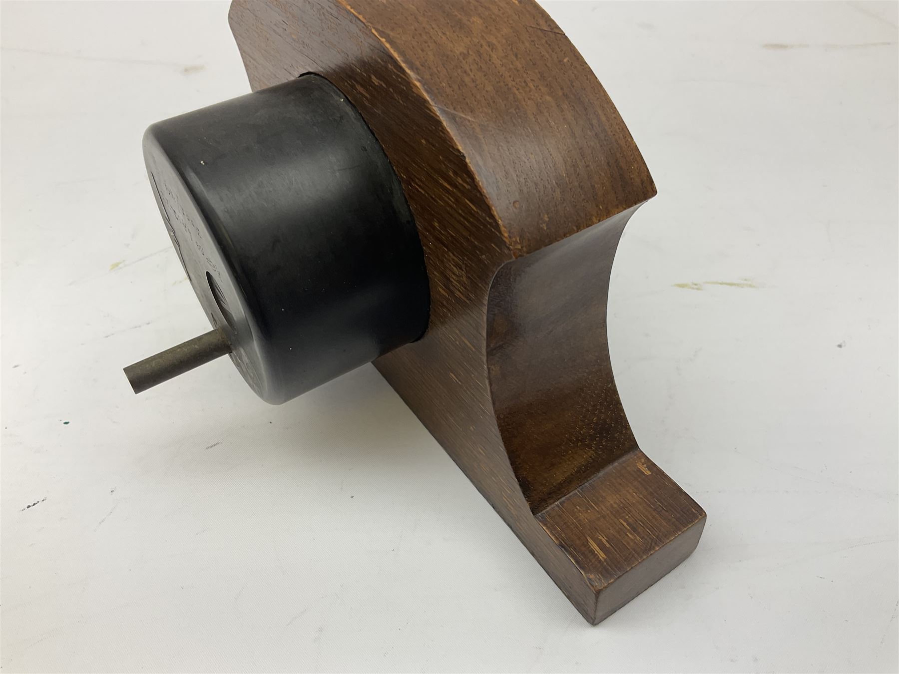 WW2 Spitfire or Lancaster cockpit altimeter Mk.XIVA, stamped 175/41 GA/1273; mounted in oak mantel clock type case L22cm