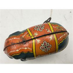 German Blomer and Schuler 'Jumbo' Elephant clockwork tinplate figure, marked 'D.R.P. DRGM Made in Germany', complete with key H9.5cm