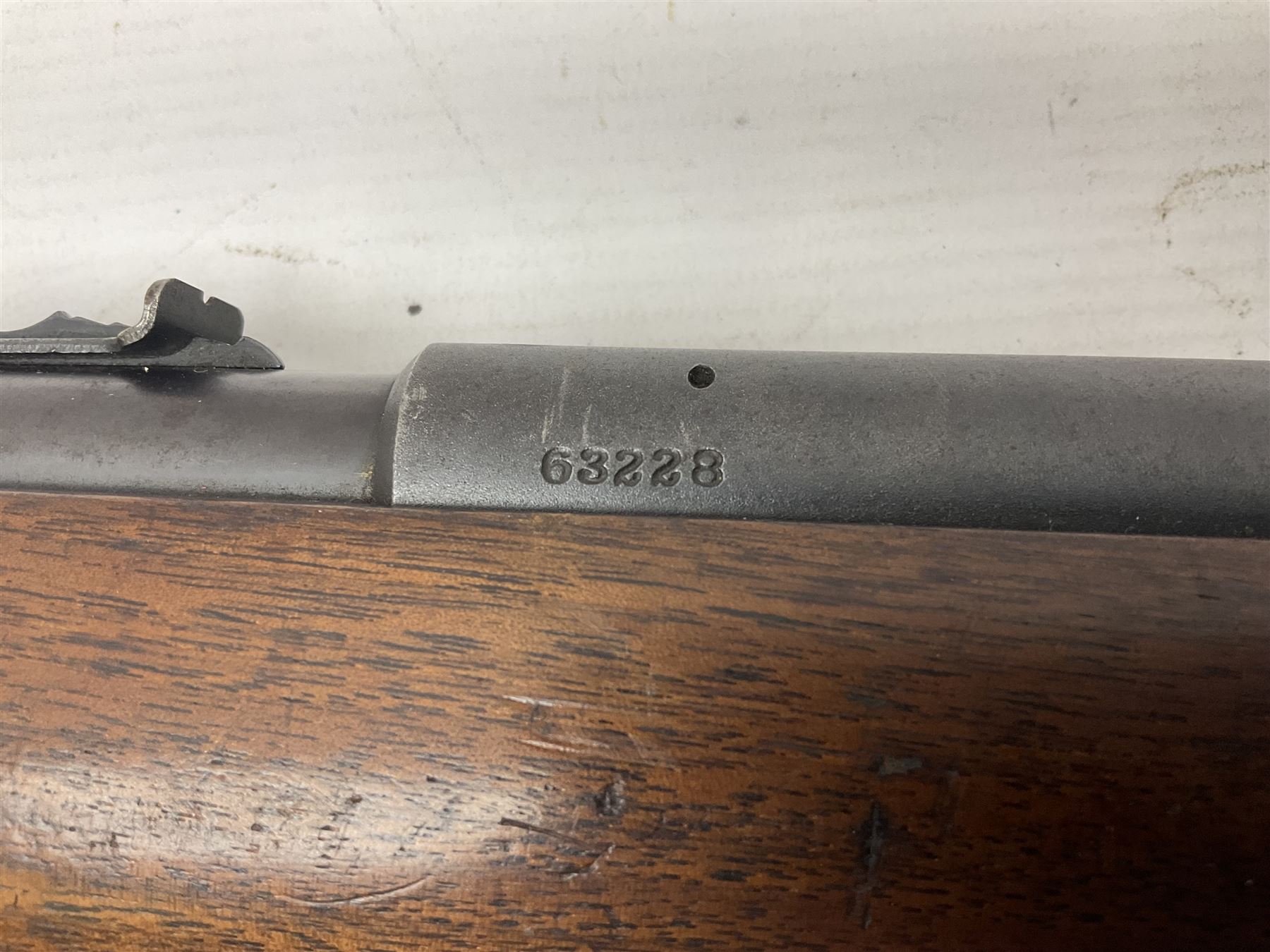 Winchester Model 74 .22 Short semi-automatic single shot rifle, the 61cm(24