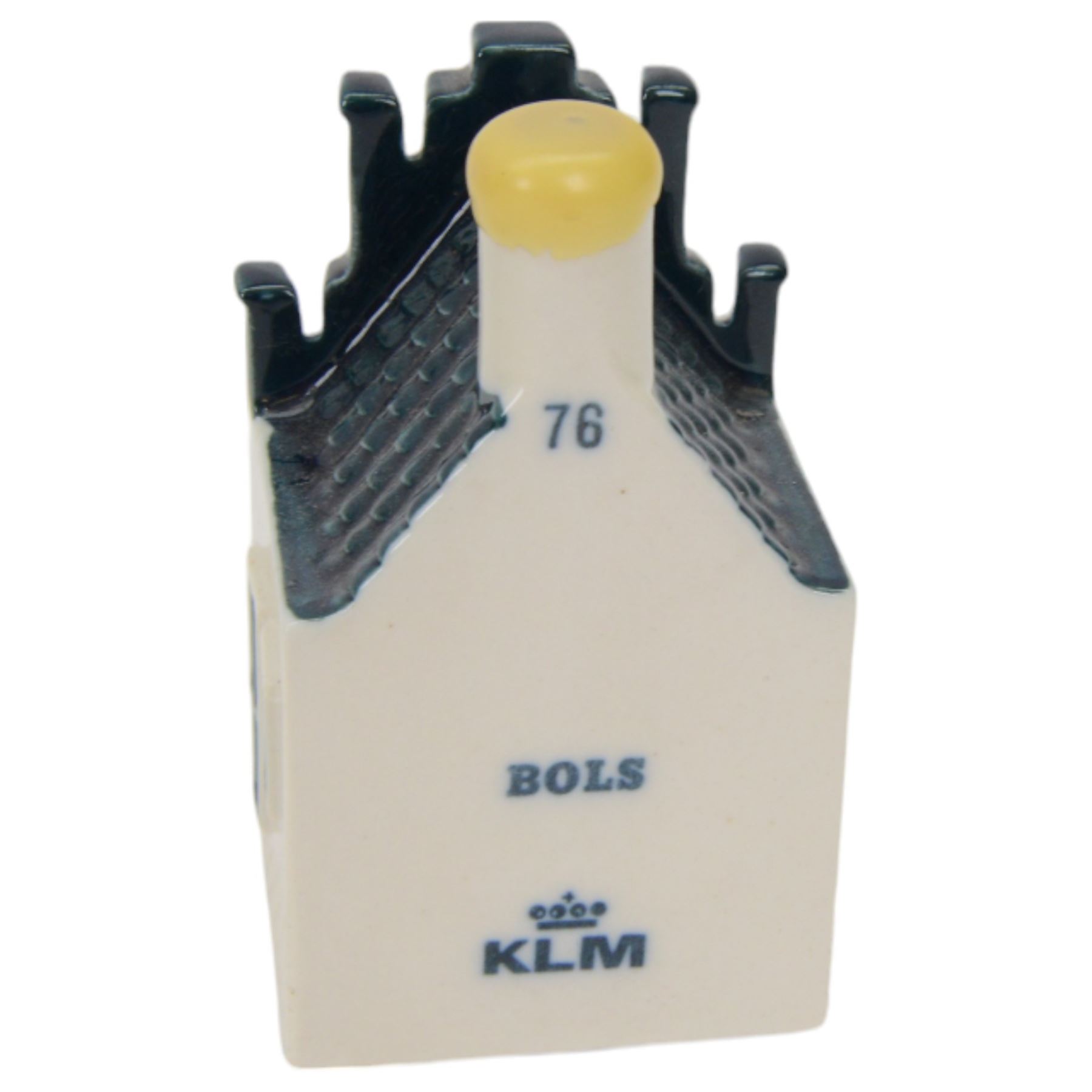 Eighteen KLM Miniatures, each blue Delft house form miniature produced exclusively for KLM Airlines by Bols Amsterdam, most with contents  