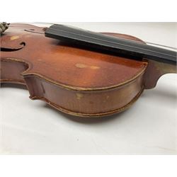 1920s Czechoslovakian violin, bearing label for Antonius Stradivarius Faciebat Anno 1826