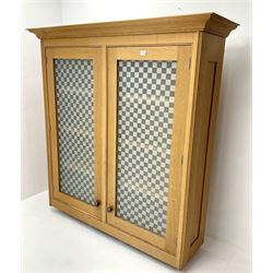 Smallbone light oak bookcase, projecting