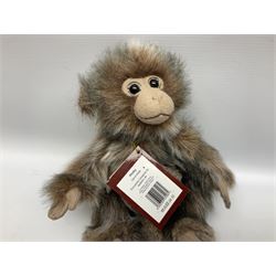 Four Charlie Bears, comprising Konig CB202051, TeaLeaf CB141479, and Pimky CB161656B, each designed by Isabelle Lee, and Hari Hi Way CB175131, all with tags