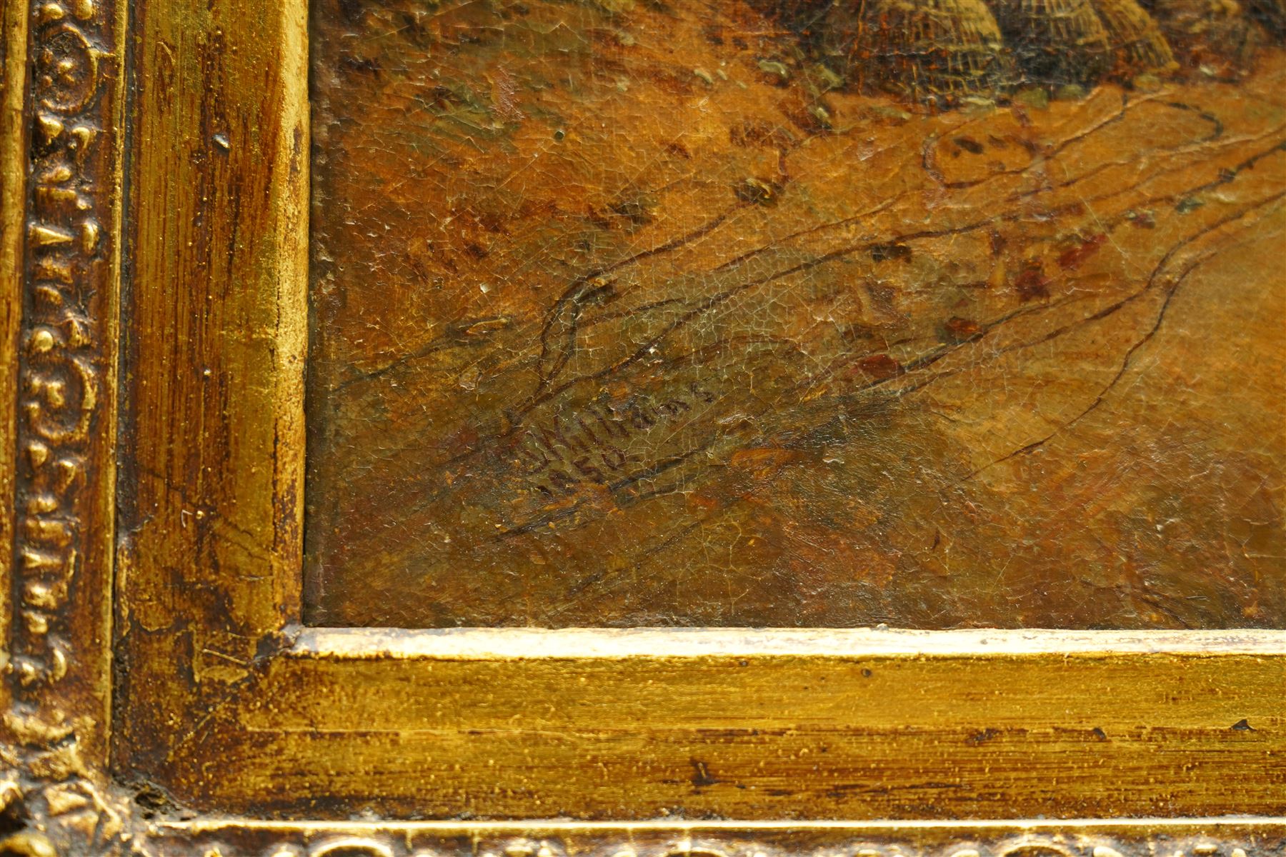 Alexander Williams RHA (Irish 1846-1930): 'A Breezy Day', oil on canvas signed and dated 1850, 38cm x 58cm