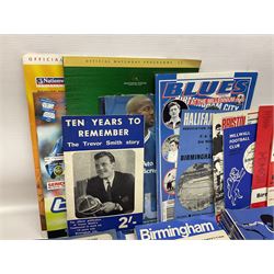 1931 F.A. Cup Final Birmingham City printed silk handkerchief, quantity of Birmingham City football programmes, and Tufty Club silk handkerchief