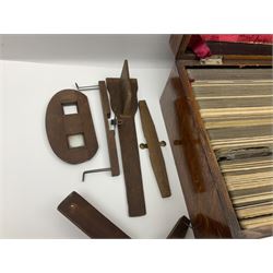 Underwood & Underwood sun sculpture stereoscope viewer, together with three other stereoscope viewer, and box of stereoscopic views by Realistic Travels 