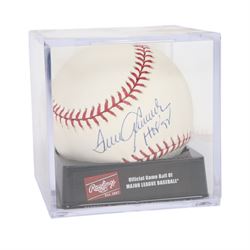 Signed Tom Seaver Rawlings baseball with HOF '92 inscription, contained within an acrylic display box, with JSA certificate of authenticity