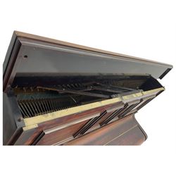 Cottam - Early 20th century (1920's) mahogany cased upright piano, with an overstrung frame and overdamper action, 85 notes A-A (seven octaves).