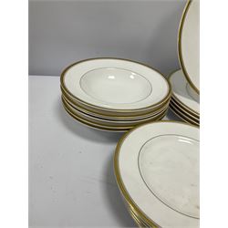 Wedgwood 'Tiger Lily' pattern dinner wares to include two lidded tureens and six dinner plates, Royal Worcester dinner plates and side plates in the 'Viceroy' pattern, Wedgwood 'Wild Strawberry' plates