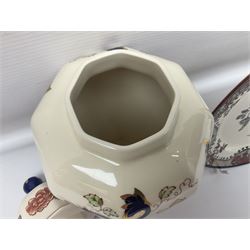Masons Ironstone Mandalay pattern ginger jar and cover, together with matching jug and other Masons items 
