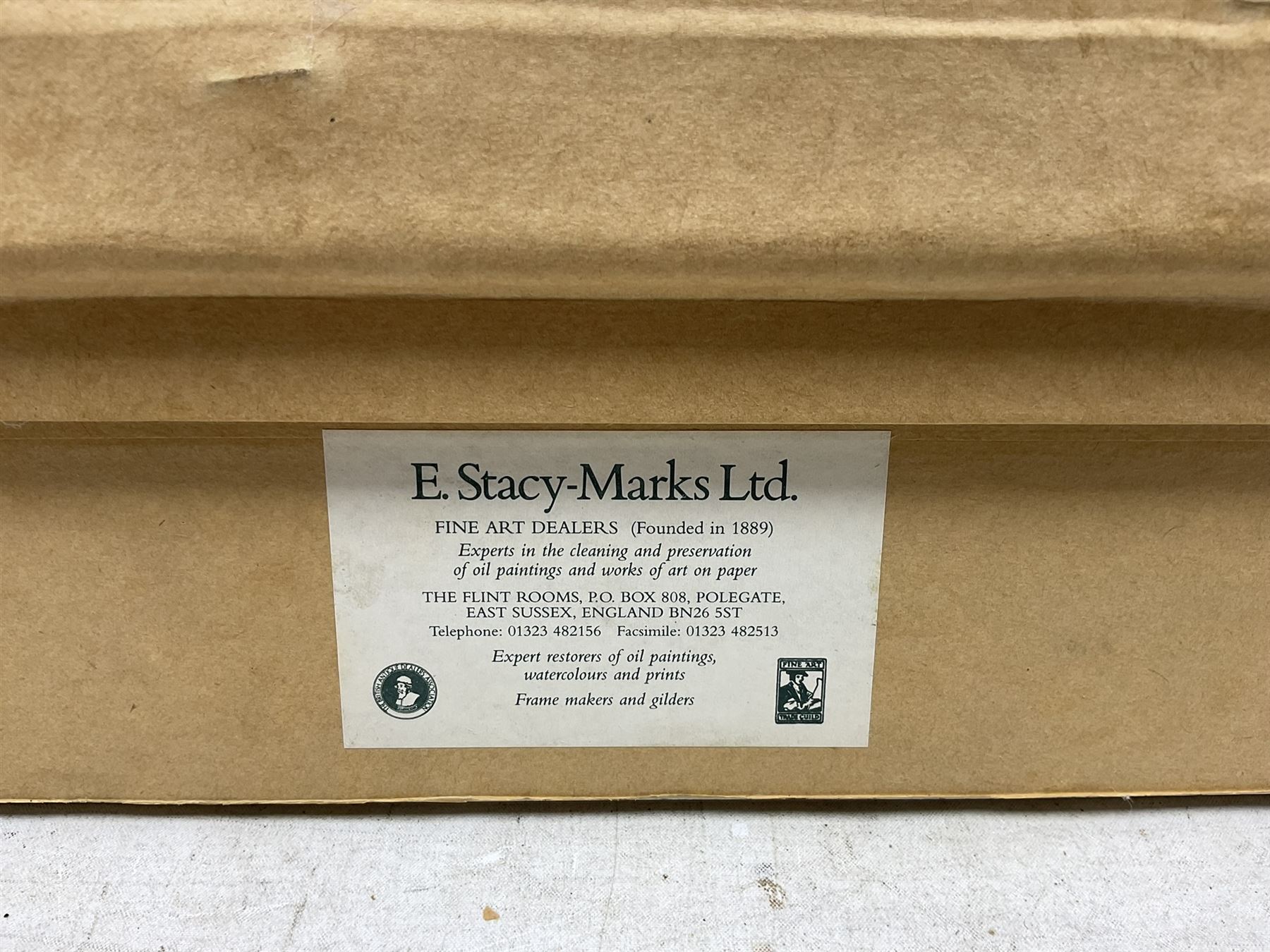 David Morgan (British 1964-): 'Bluebell Path', oil on canvas signed, titled and dated 1999 verso 34cm x 50cm
Provenance: with E Stacy-Marks, Polegate, East Sussex, Stock No.MO888, label verso