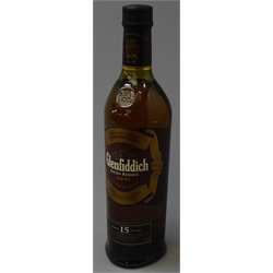  Glenfiddich Solera Reserve Single Malt Scotch Whisky, aged 15 years, 70cl 40%vol, 1btl  