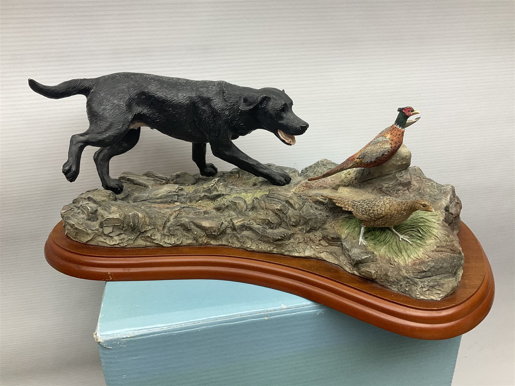 Russell Willis Border Fine Arts figures birds, partridge, A0660, together with Country Artists Goshawk and other similar figures 