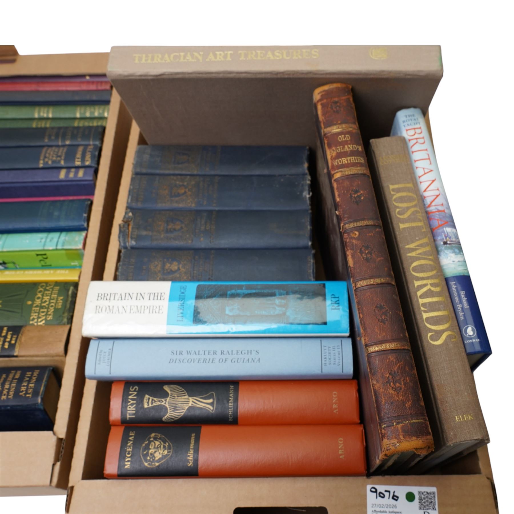 Lord Brougham - 'Old England's Worthies' Baedeker's and other guides, 'Poetry of Robert Burns' four volumes Centenary Edition and other books