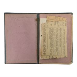 Bradshaw's Northern Railway Time Table issued 19th October 1839, the first of Bradshaw's Railway Time Tables, the green cloth cover with gilt lettering to front, the interior with railway maps of Lancashire, Manchester and Liverpool and details of rail fares