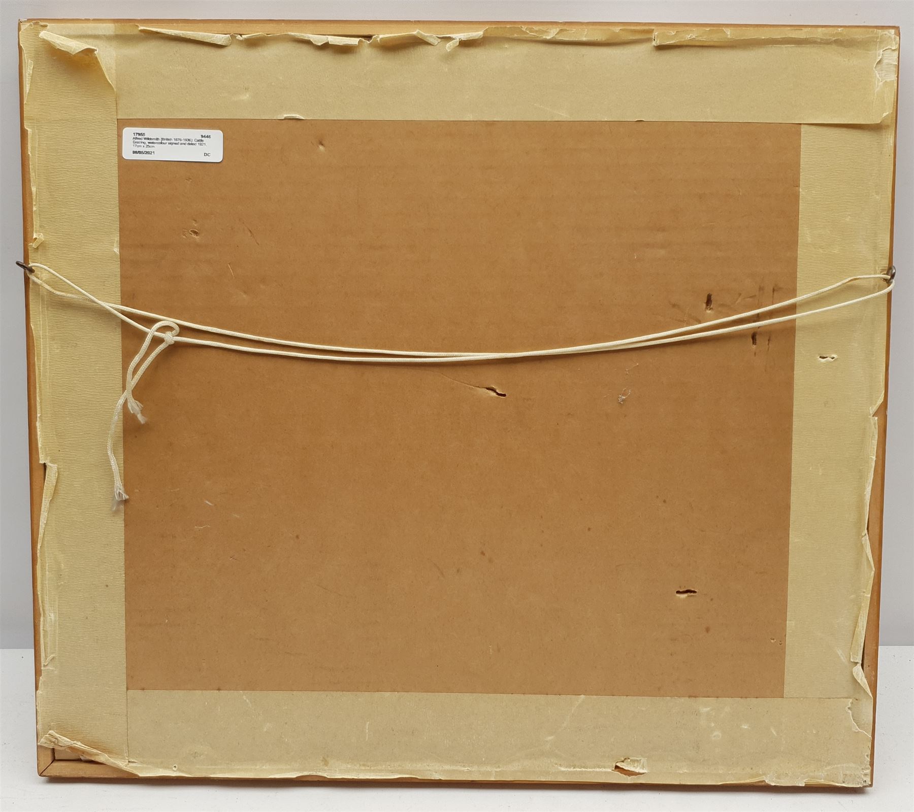 Alfred Wildsmith (British 1876-1936): Cattle Grazing, watercolour signed and dated 1921, 17cm x 25cm