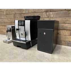 Jura GIGA X3 commercial coffee machine, Dualit Milk Frother and a Milk cooling cabinet, with other accessories