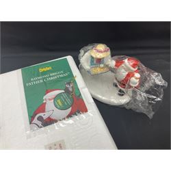 Three Coalport Characters Raymond Briggs Father Christmas figures, comprising Wheres the Chimney, Almost There and All Home Made, all with certificates and original boxes