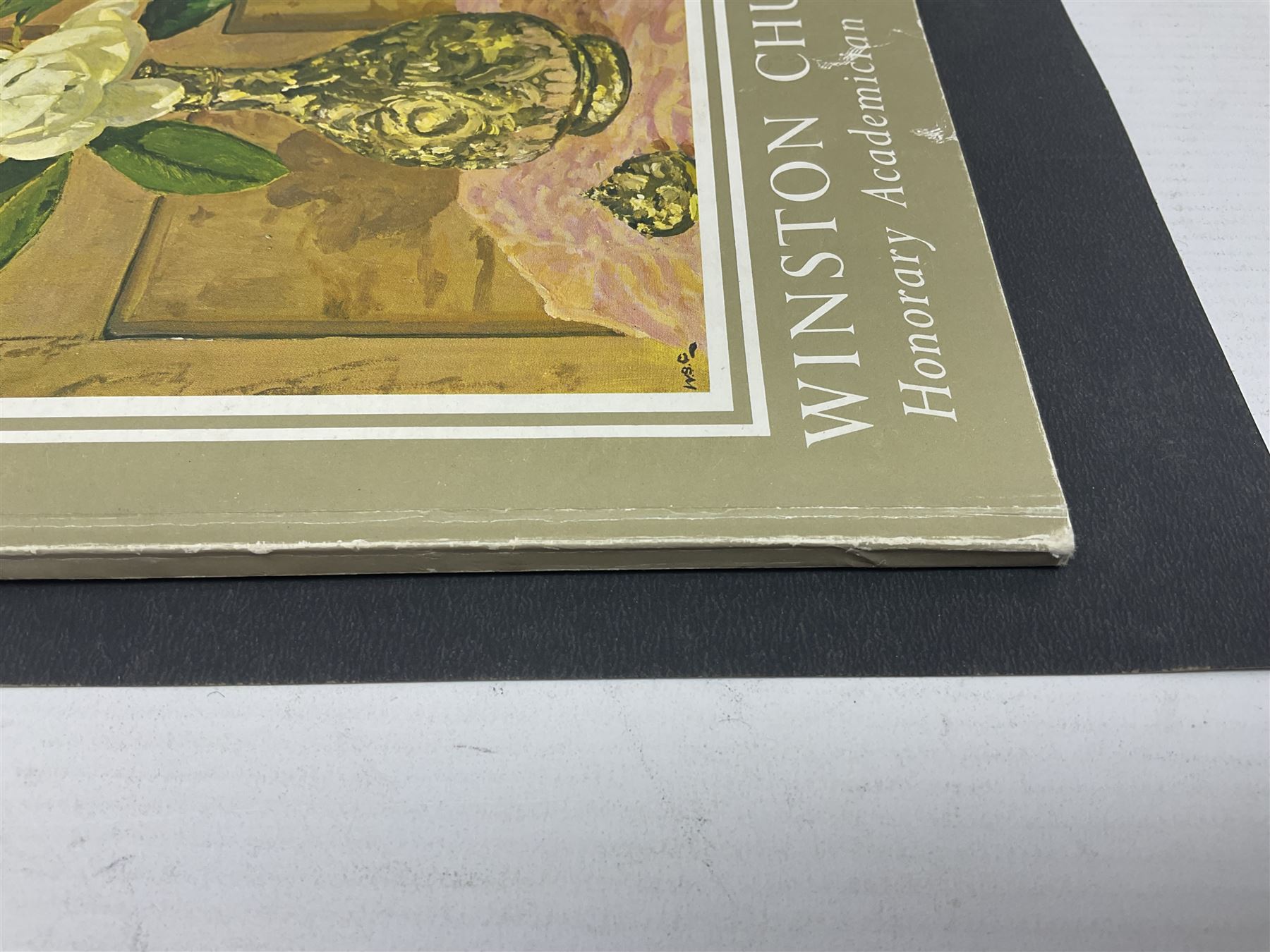 Exhibition catalogue for 'Winston Churchill - Honorary Academician Extraordinary' paintings by the Rt Hon Sir Winston Churchill, exhibited at the Royal Academy of Arts 1959, with Winston S Churchill signature in ink to the title page