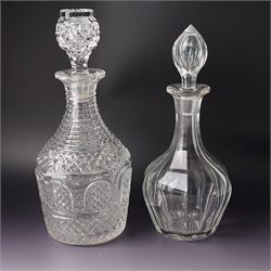 *Set of seven cut glass decanters, max H33cm (7)From the Kirkham Hall Attic & Cellar Collection, sold without reserve