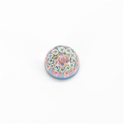 Nine miniature milleifiori paperweights including an example with twisted canes 