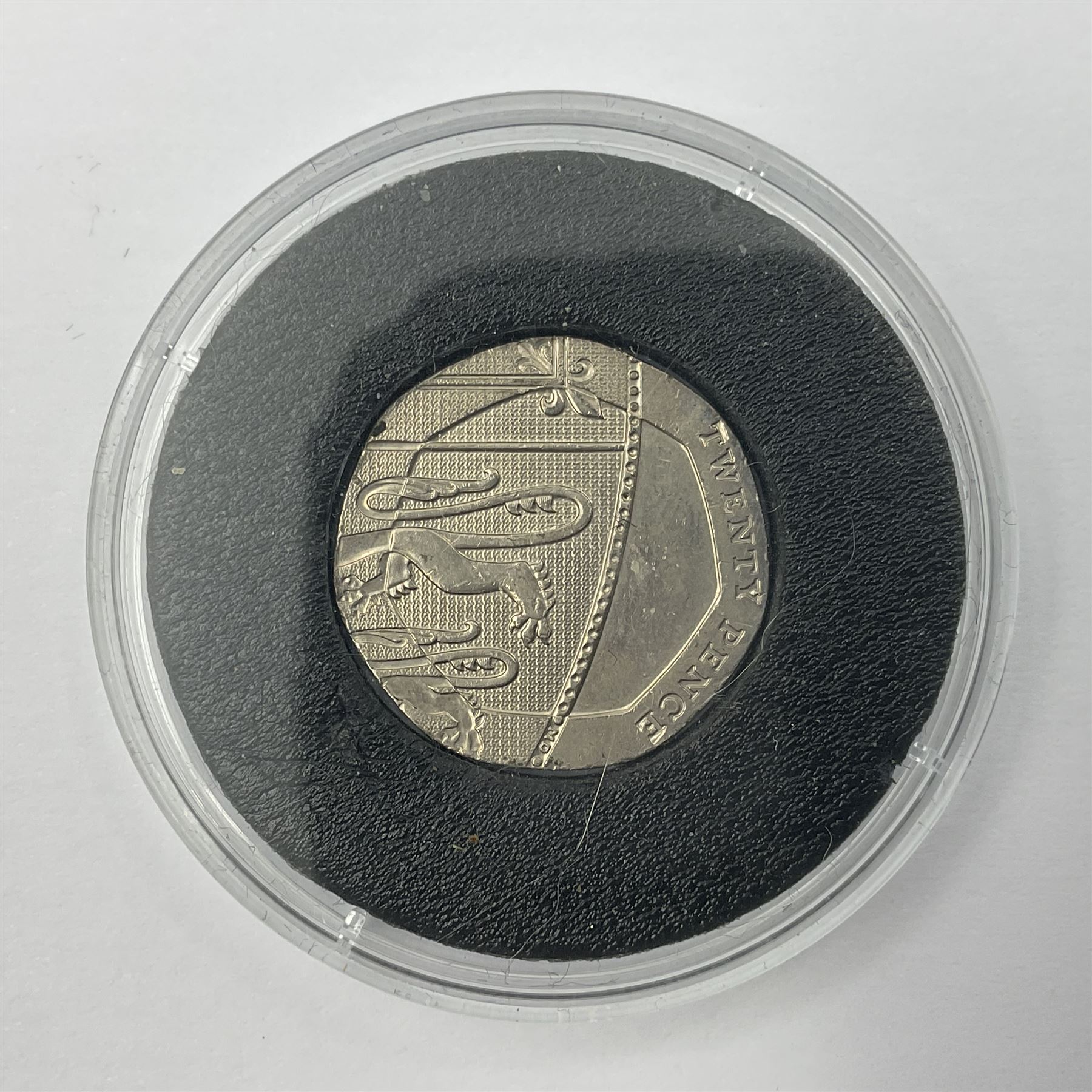 Queen Elizabeth II undated twenty pence coin, from 2008 