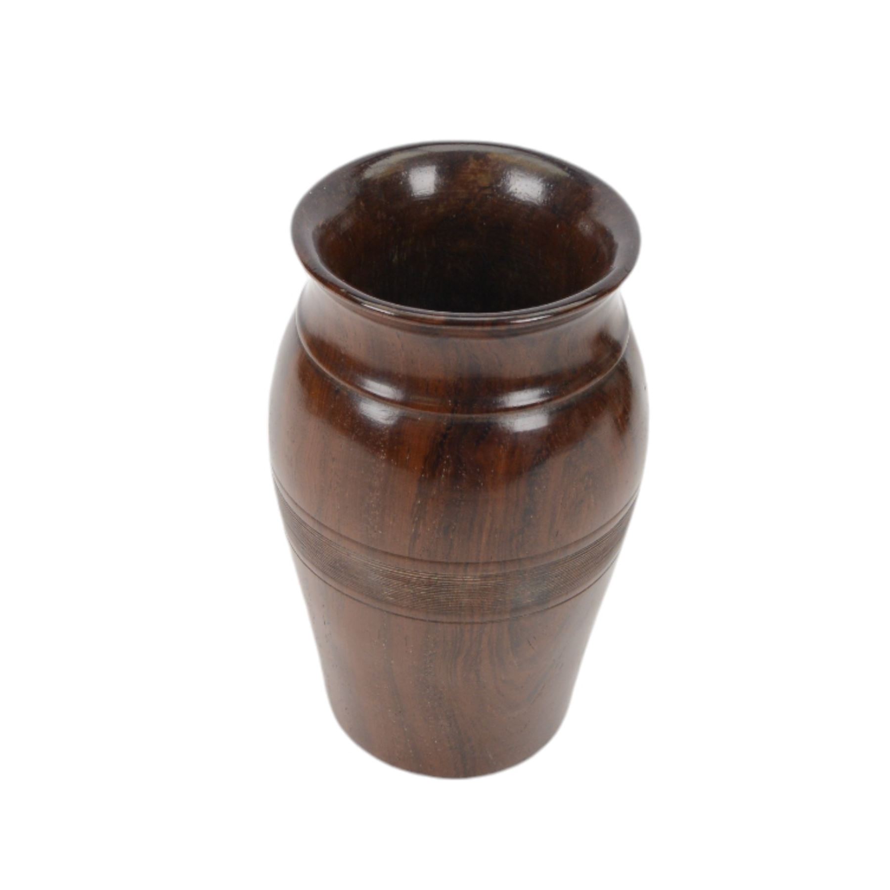 Tureen Lignum vitae vase, together with Carlton Ware ginger jar and cover