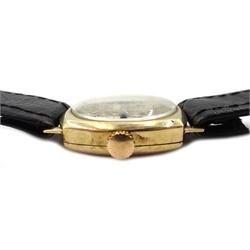  Omer Swiss 9ct gold wristwatch 1955 diameter 29mm  