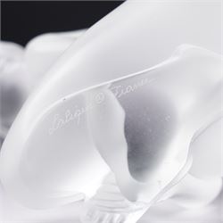 Lalique frosted glass figure 'Nude Venus' inscribed 'Lalique, France' H9.5cm