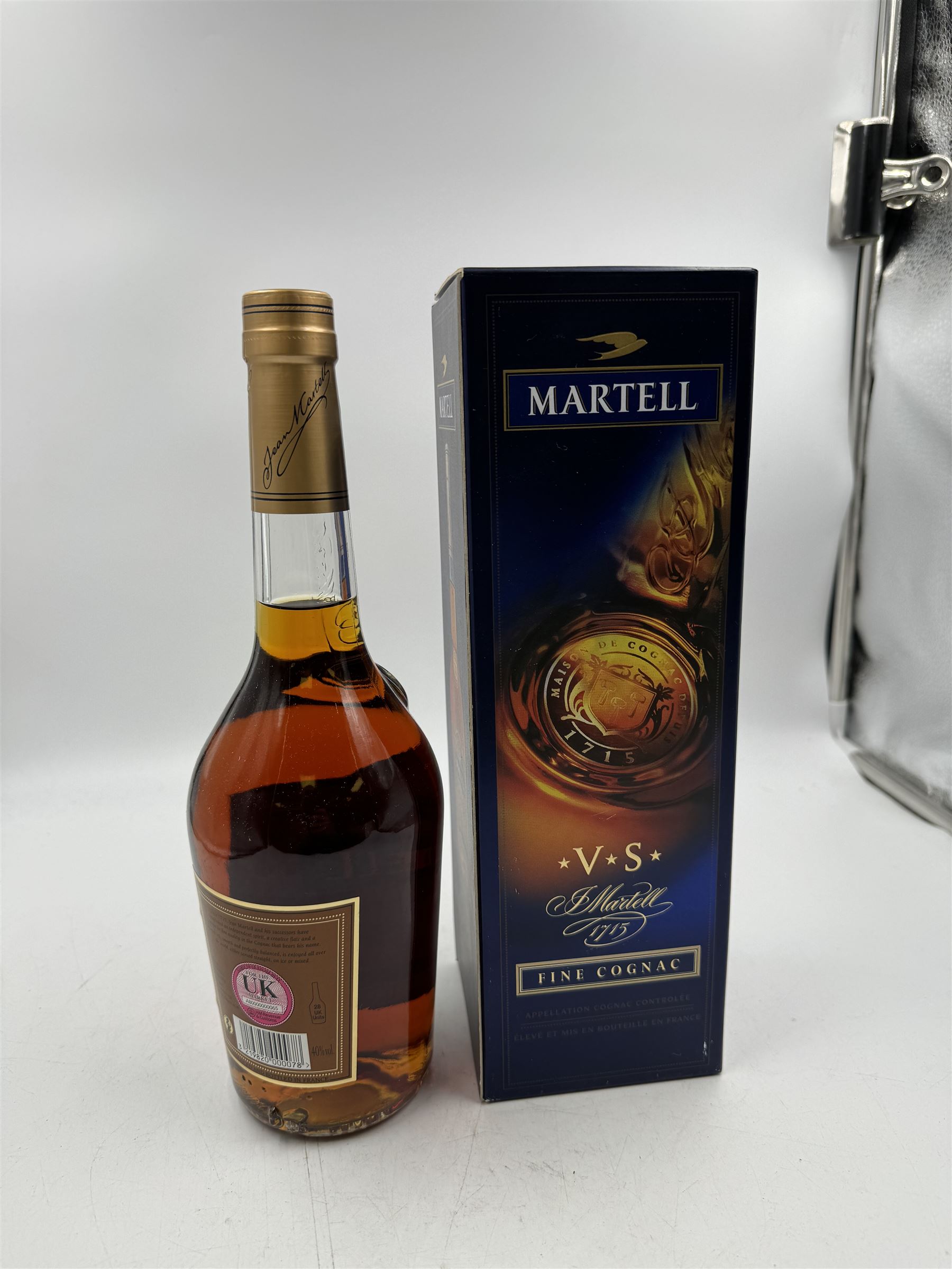 Mixed alcohol; Napoleon V.S.O.P brandy, Remy Martin V.S Grand Cru cognac and Martel VS cognac, various contents and proof (3)