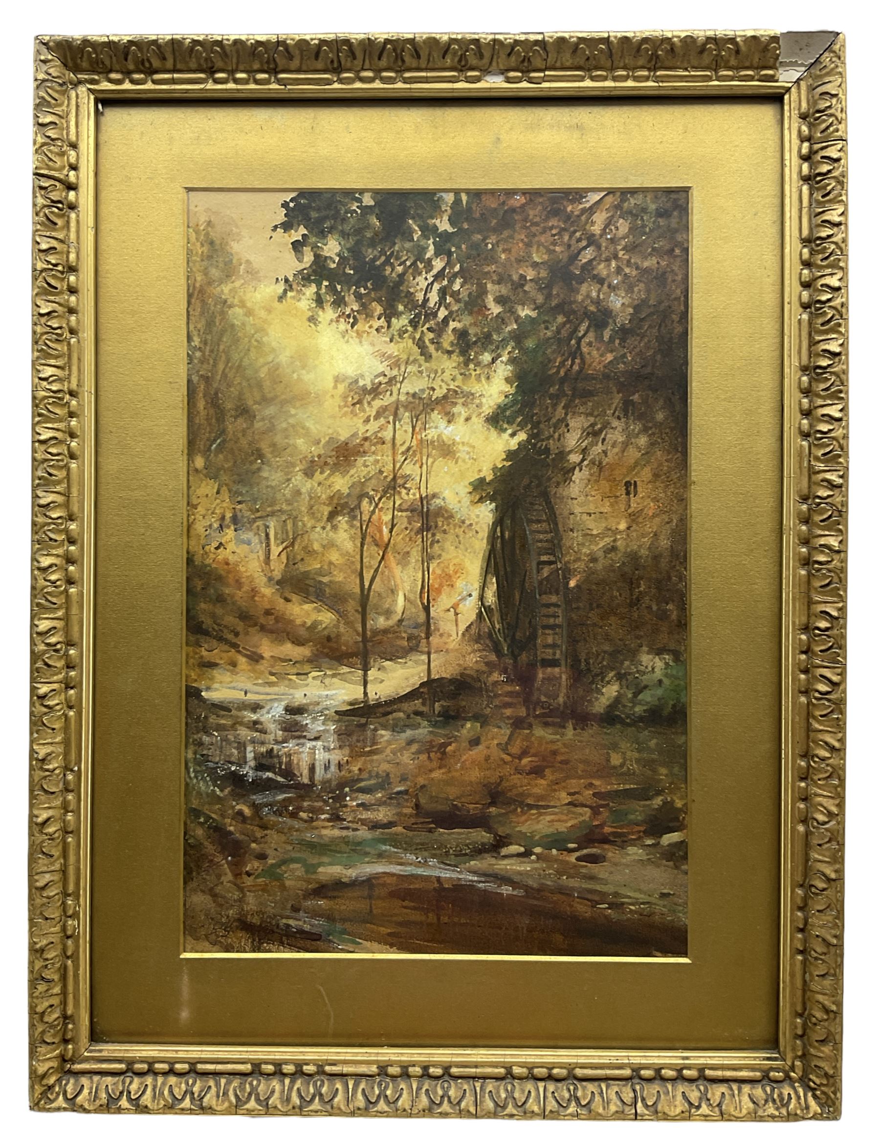 Alfred George Morgan (British 1848-1930): Rigg Mill Whitby, watercolour signed 45cm x 29cm