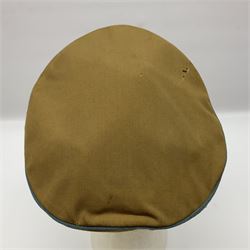 WW2 German Political Leaders brown cloth visor cap with metal insignia; labelled K. Hartel Weiden