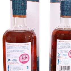 Sprit of Yorkshire Distillery, Filey Bay Sherry Cask Reserve #2  single malt whisky, 70cl 46% vol, Sherry Cask Reserve #3  single malt whisky, 70cl 46% vol and Filey Bay Double Oak #1  single malt whisky, 70cl 46% vol