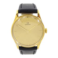 Omega stainless steel and gold-plated manual wind wristwatch, case No. 10440575, Cal. 540,...