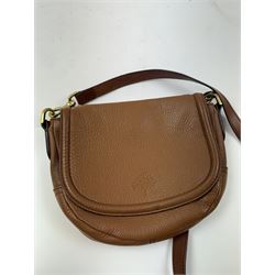 Mulberry Effie satchel handbag, in soft pebbled tan leather, with impressed Mulberry tree mark to front cover, plaited handle and detachable shoulder strap, serial no. 1855441, bag H19cm, W25cm