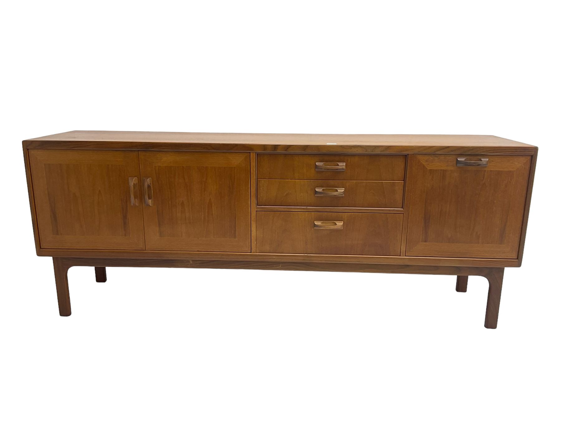 GPlan mid20th century 'Sierra' teak sideboard, fitted with two