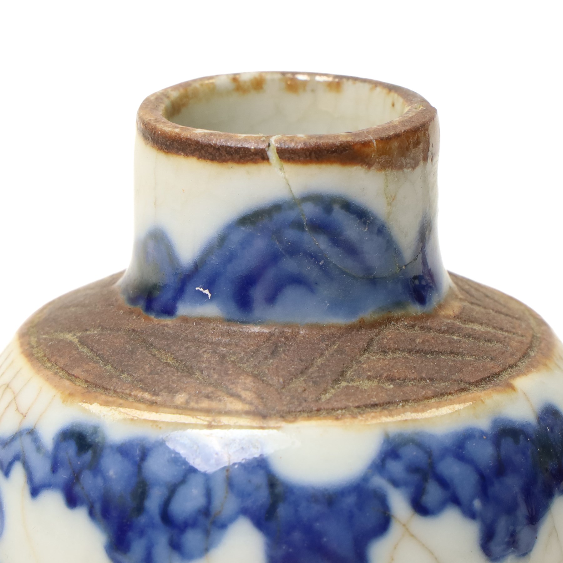 Chinese painted vase, together with a Japanese porcelain double gourd vase and a bottle vase, larger H16cm; together with a set of green stone rings (7)