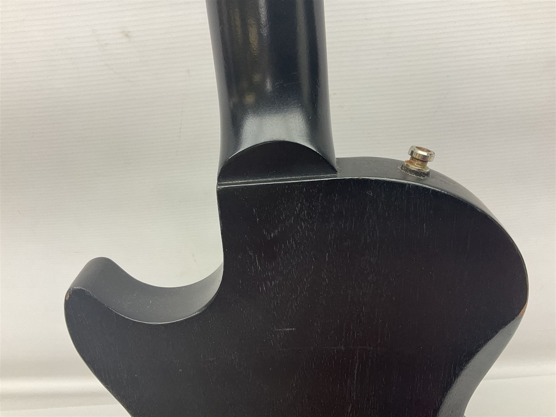 2015 American Les Paul CM (carved mahogany) electric guitar with ebonised finish, retro fitted with Seymour Duncan SH4 pick-up, serial no.150076417, L98cm overall; in Gibson soft carrying case.