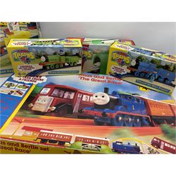 Thomas The Tank Engine and Friends - Hornby Thomas and Bertie Set 'The Great Race'; and Tomy Trains Set with five additional accessories; all boxed (7)