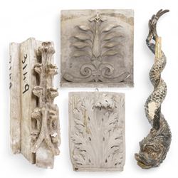 D Brucciani. London - After the Antique - Two Architectural plaster panels decorated with ...