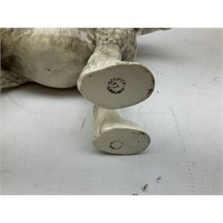 Beswick Shire horse in rocking horse grey no. 818, with printed mark beneath, H21cm