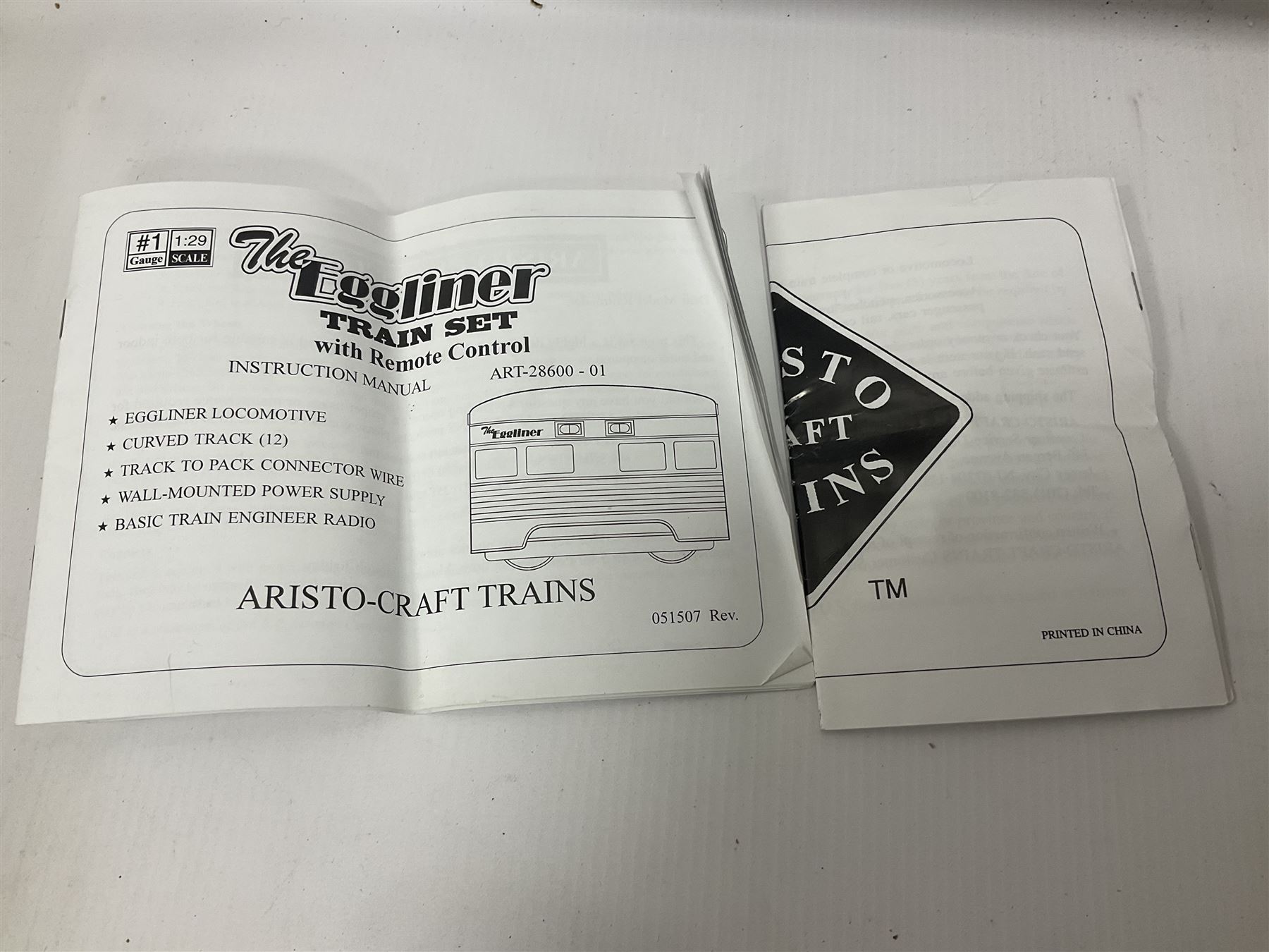 Aristocraft G gauge ‘Lil’ Eggliner Christmas’ train set, with original packaging and instructions 