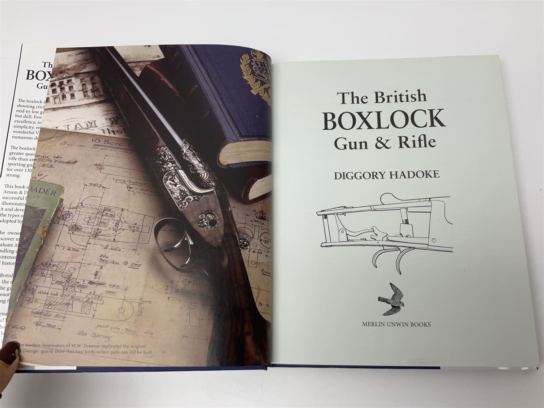 Dallas Donald: Holland & Holland The Royal Gunmaker The Complete History. 2003 Quiller Press; and three other books on guns by Diggory Hadoke - Hammer Guns in Theory and Practice. 2016; Vintage Guns for The Modern Shot. 2007; and The British Boxlock Gun & Rifle. 2012; all with dustjackets (4)