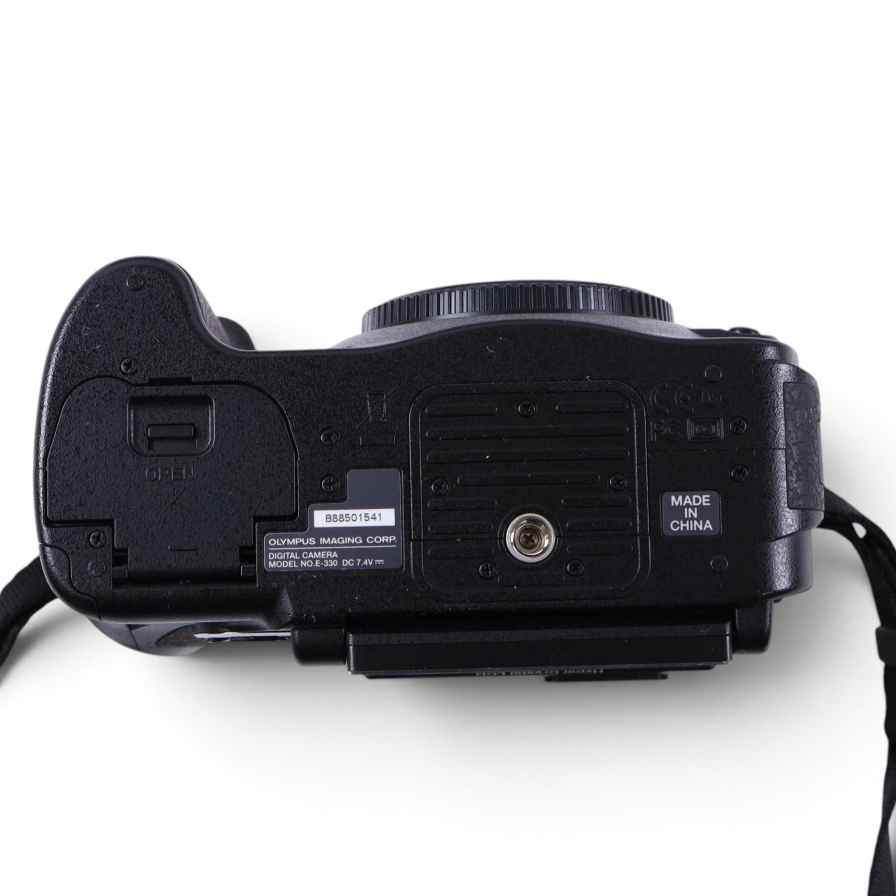 Olympus Evolt E-330 camera body, serial no. B88501541, with original Olympus Zuiko Digital 14-45mm 1:3.5-5.6, boxed with instructions, with three additional boxed Olympus Zuiko Digital lenses 70-300mm f4.0-5.6, 40-150mm f3.5-4.5 and 14-54mm f2.8-3.5, all boxed
