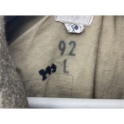 French Gendarmerie greatcoat, bears label for 'Maitre-Tailleur F.M. Barronnier 52 Chaumont 13 Rue Ferrer'; and French greatcoat (Indochine Period Vietnam 1947/1953)