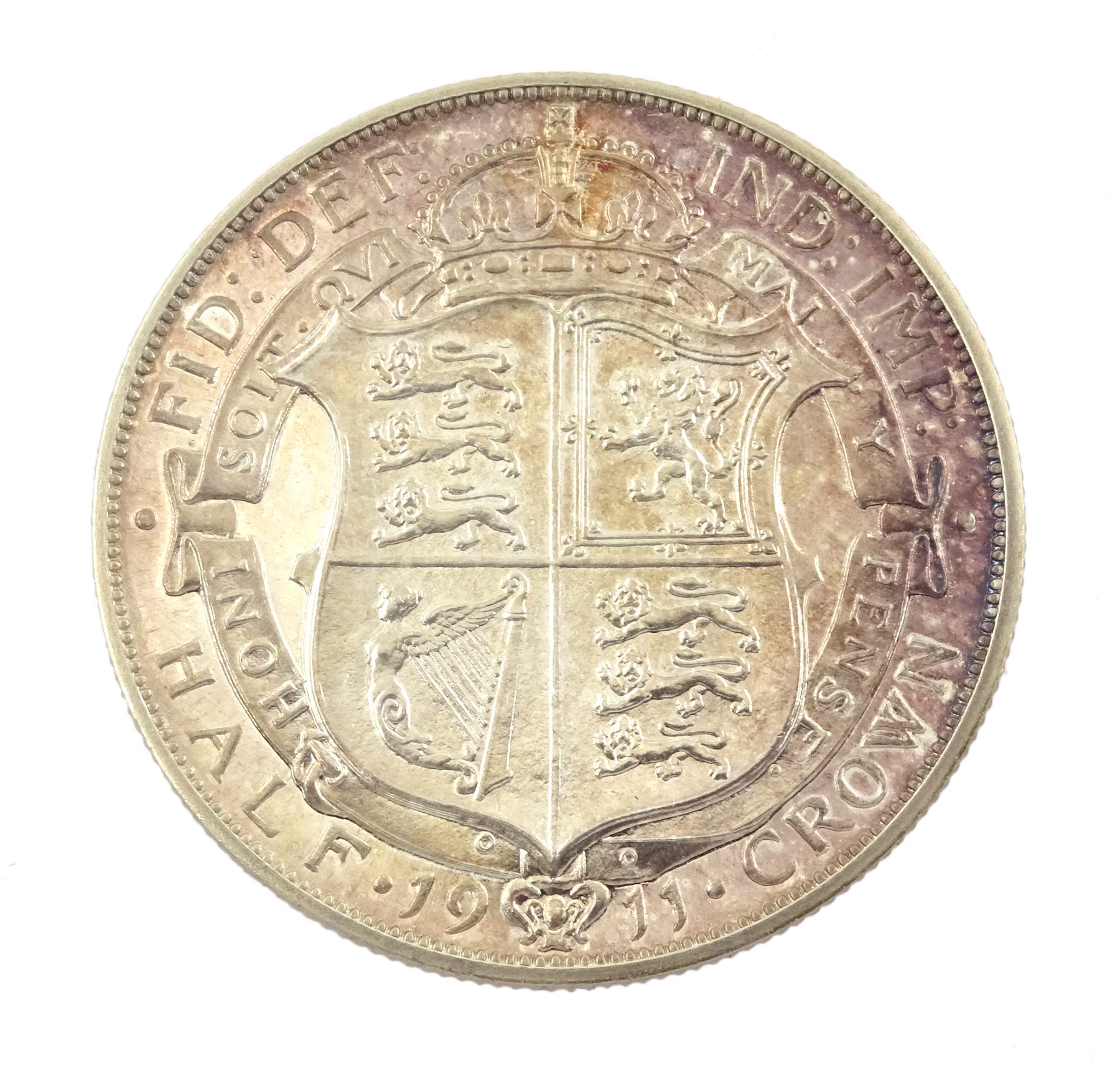 King George V 1911 proof long coin set, comprising gold half sovereign, sovereign, two pounds and five pounds, silver maundy money set, sixpence, shilling, florin and halfcrown, housed in dated case 

