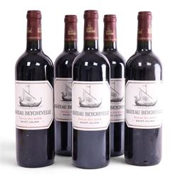 Chateau Beychevelle, 2006 Saint-Julien, five bottles, 750ml, 30% vol 