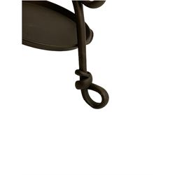Scrolled metal work hall coat stand 