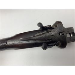 SHOTGUN CERTIFICATE REQUIRED - Late 19th century R. Robinson of Hull 12-bore side-by-side double barrel hammer shotgun; with 76cm(30